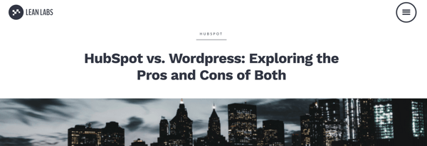 HubSpot vs Wordpress