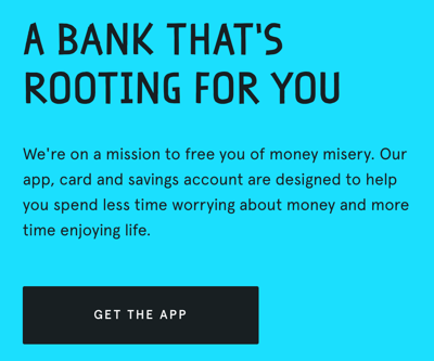 A bank that's rooting for you