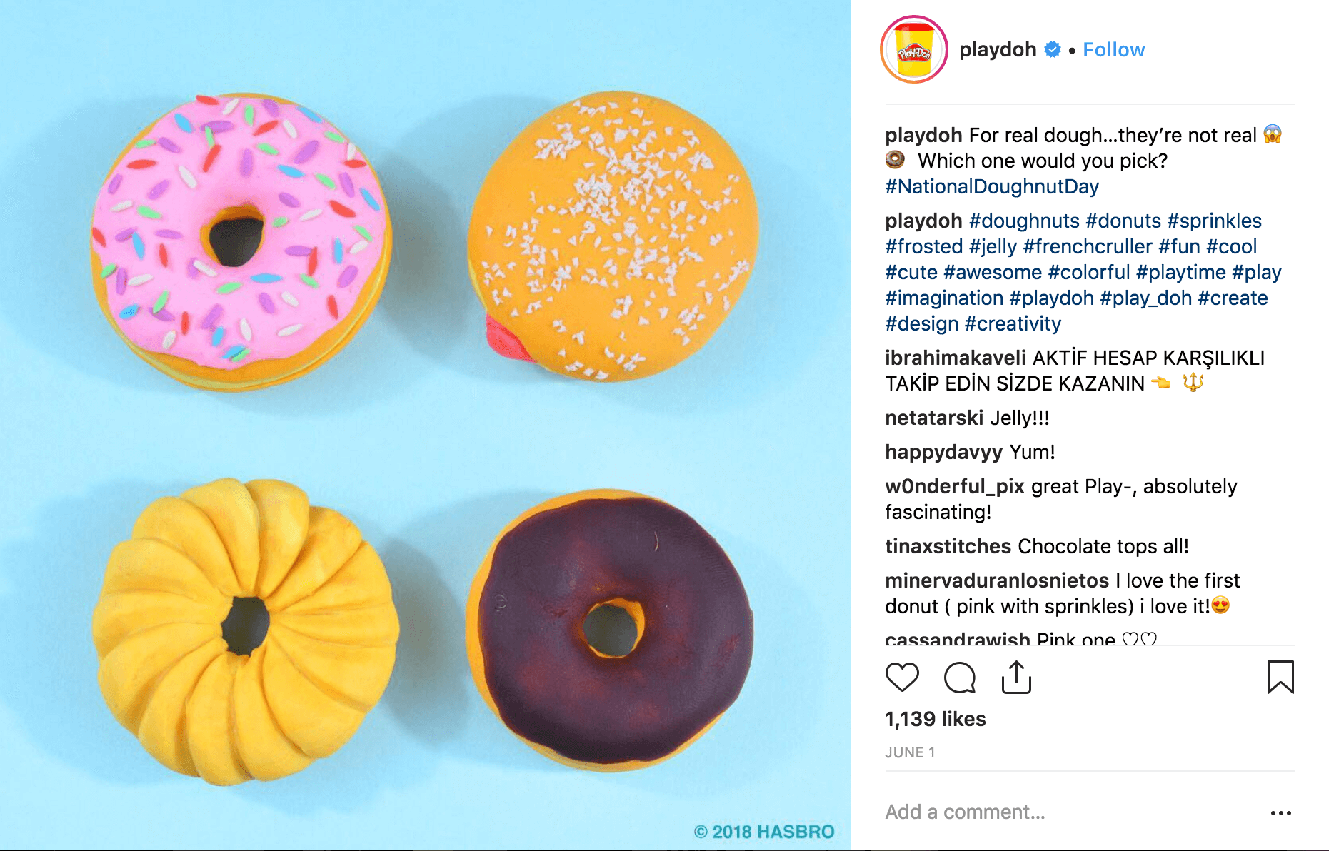 Play Doh on National Doughnut Day
